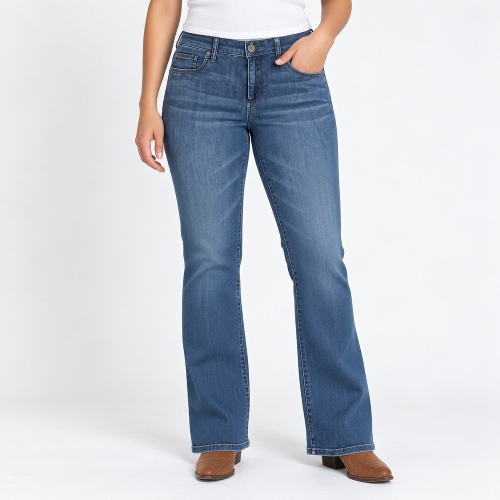 KUT‎ from the Kloth Farrah Baby Bootcut Jeans Women 10 Blue Stretch KP697MJ4SF